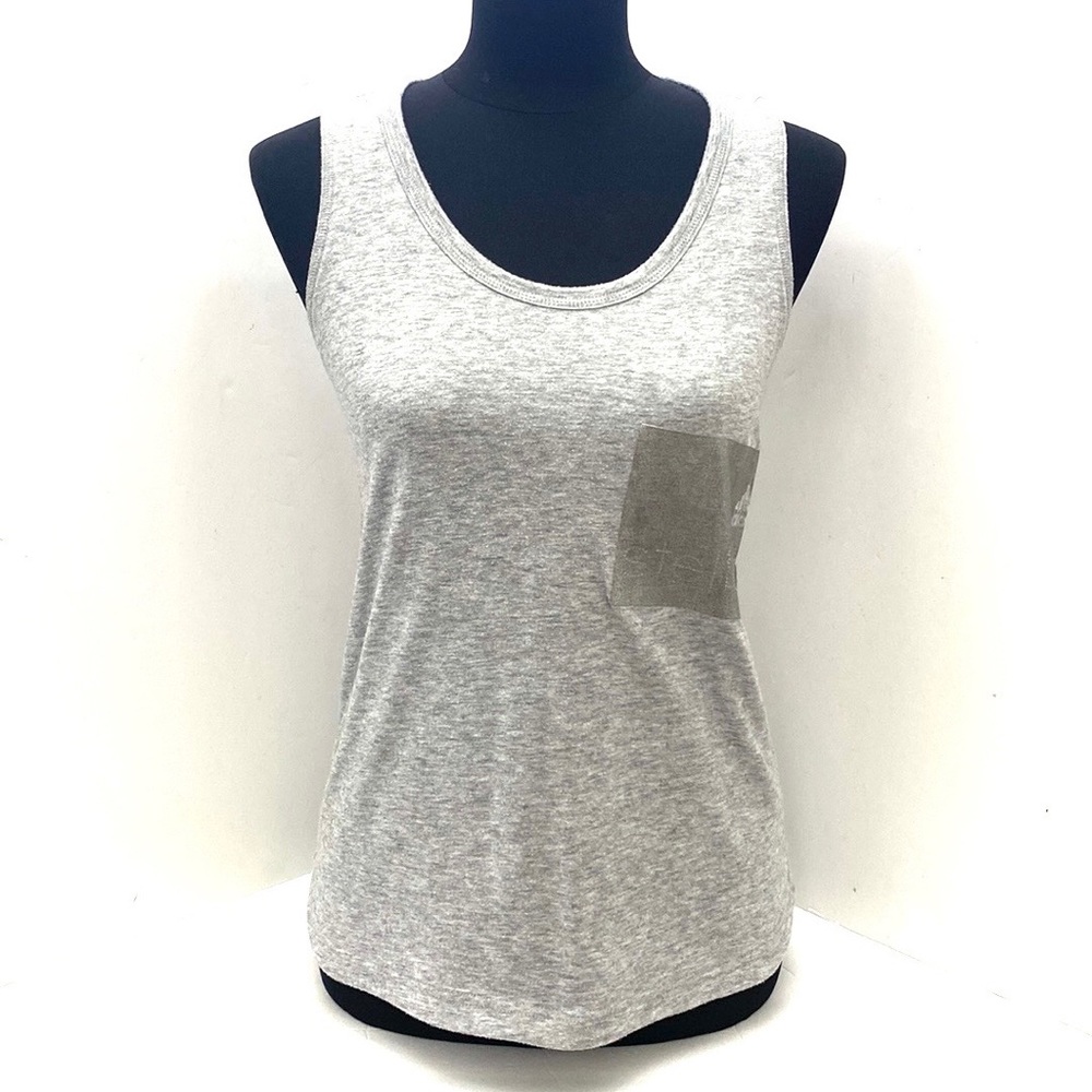 Adidas by Stella McCartney Women's Grey Logo Sports Tank Top